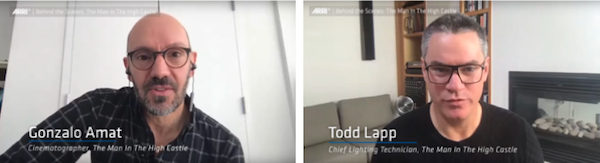 Gonzalo Amat (DP) et Todd Lapp (Chef électricien) invités par ARRI Los Angeles - Union des Chefs Opérateurs